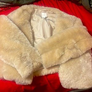 brand new H&M fur jacket.